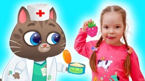 Истории про Настю и котика Bubbu | У Насти заболел живот и другие истории