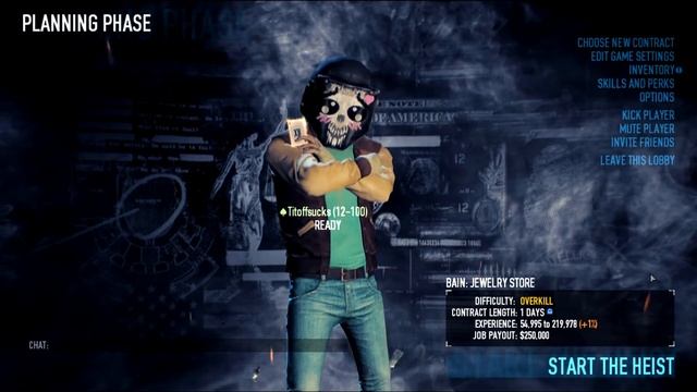 [Payday 2] Scull Dozer Kawaii Mask смотреть онлайн