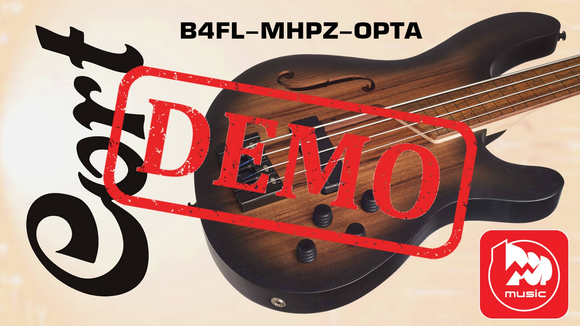 Бас-гитара CORT B4FL-MHPZ-OPTA - демонстрация звучания смотреть онлайн