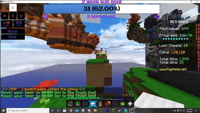 bedwars two days to go lets get 50 смотреть онлайн