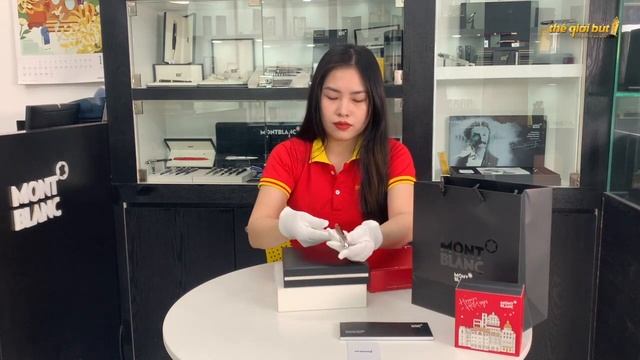 Bút dạ bi Montblanc M Red Signature Rollerball 113623 смотреть онлайн