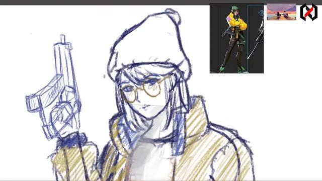 (SKETCH) Drawing VALORANT Agents To Get Free VP смотреть онлайн