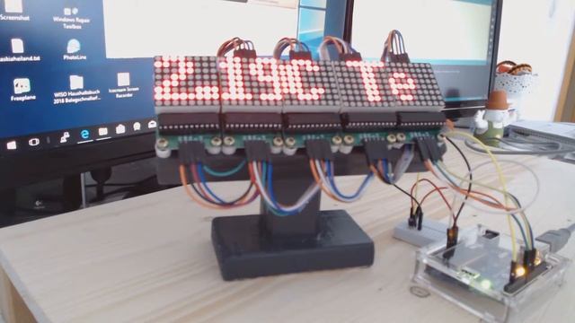 LED Matrix Anzeige & Temperatursensor DS18B20 am Arduino UNO смотреть онлайн