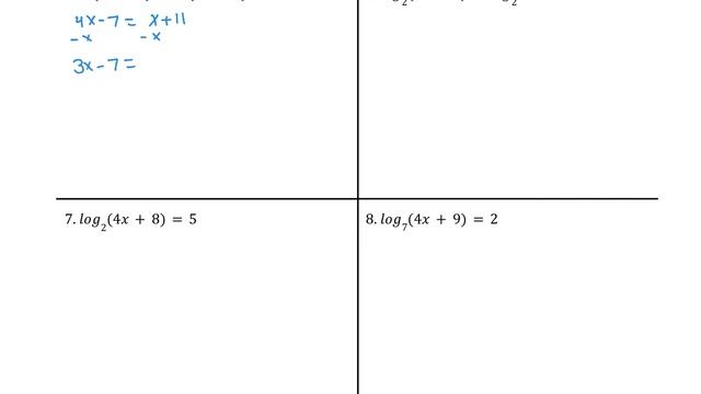 Solving Exponential and Log Equations-Ch 6.6A l Homework l #Math смотреть онлайн