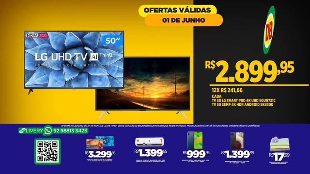 Hiper DB Manaus - TELA, TELÃO (01/06) смотреть онлайн