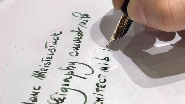 Montblanc new Meisterstück 149 Calligraphy Curved nib special edition смотреть онлайн
