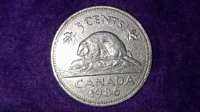 Canada 1986 5 Cents Elizabeth II Canadian Nickel Five Cents كندا إليزابيث الثانية смотреть онлайн