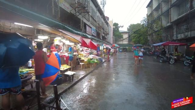 Walking PACO MANILA Streets under HEAVY RAIN смотреть онлайн
