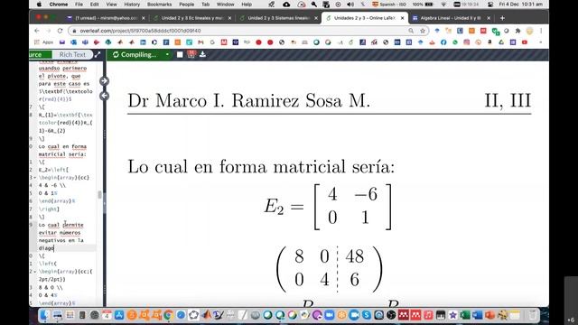 Sistemas de Ecuaciones lineales y Matrices: Gauss-Jordan casos especiales 10am смотреть онлайн