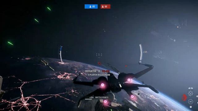 STAR WARS BATTLEFRONT II - X-Wing - Starfighter Arcade Gameplay. смотреть онлайн