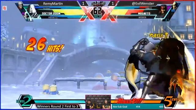 TNS UMvC3 Parsec #29 RemyMartin (Magneto/Doom/Vergil) vs EvilWenster (Wesker/Magneto/Dante) смотреть онлайн