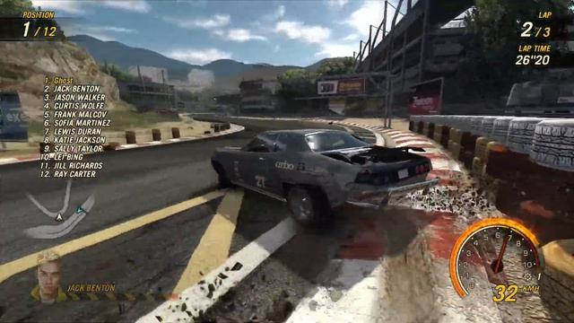Flatout Ultimate Carnage - [Flatout Mode] #112 Race Finals (Riverbay Circuit 1) смотреть онлайн