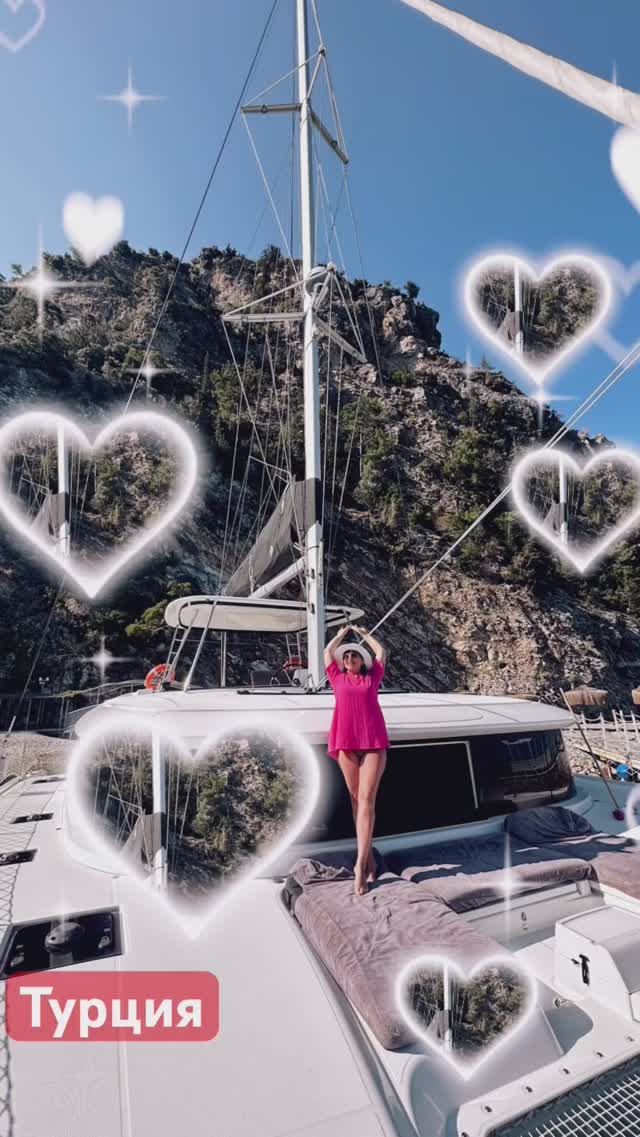 Морская прогулка  на Парусном катамаране Lagoon 46 #турция #liberty #отпуск #олюдениз