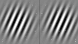 Пятна Габора вращающиеся. Параллельное стерео.