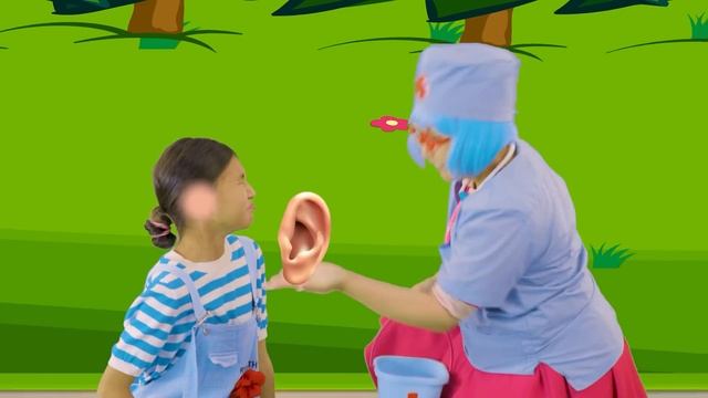 Five Little Police Officer Jumping On The Bed + MORE Lights Kids Song смотреть онлайн