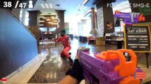 Nerf War | Water Park & SPA Battle 18 (Nerf First Person Shooter)