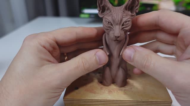 sculpting a sphynx cat/лепка кошки сфинкса из пластилина. смотреть онлайн