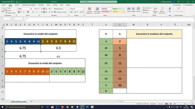 Como calcular media, mediana y moda en Excel смотреть онлайн