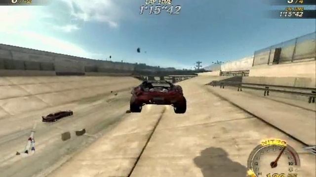FlatOut Ultimate Carnage Gameplay On Ati Radeon X1550 смотреть онлайн