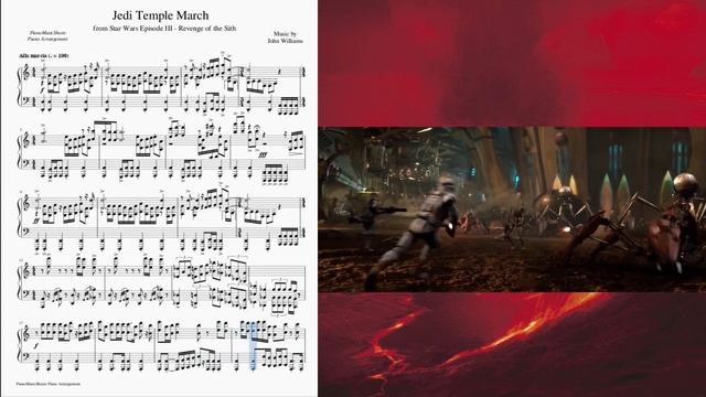 Jedi Temple March - piano solo music sheet смотреть онлайн