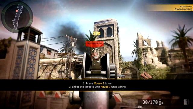 Warface - Basic Training - Soldier 10/22 - Zoomed Shooting (1080p) смотреть онлайн
