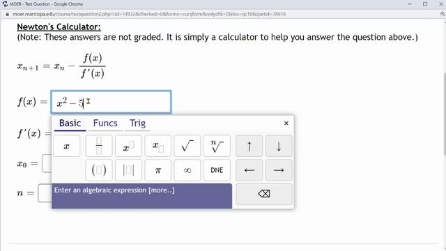 Newton's Method: Solve a Quadratic Equation Not Equal to Zero Using MOER App (x^2=c) смотреть онлайн