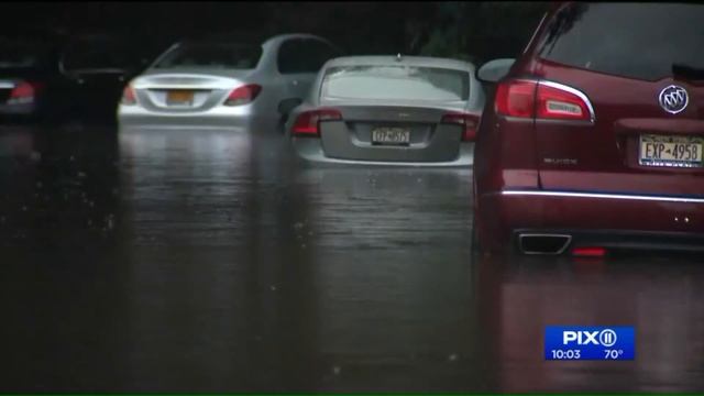Heavy rain causing flooding in NJ, Westchester County смотреть онлайн