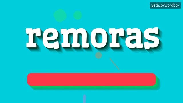 REMORAS - HOW TO PRONOUNCE IT? #remoras смотреть онлайн
