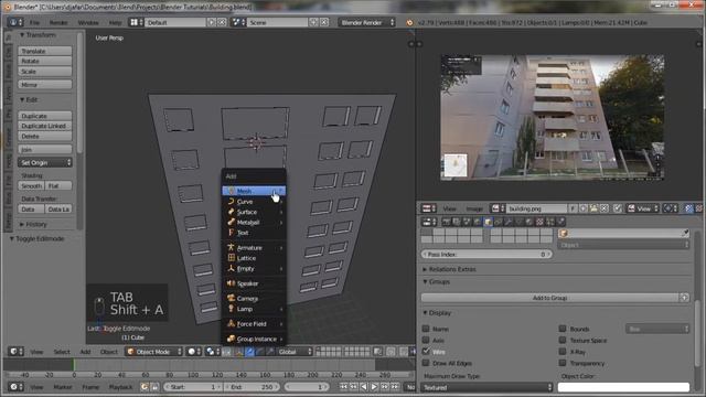 COMMENT CREER UN IMMEUBLE AVEC BLENDER #1 смотреть онлайн