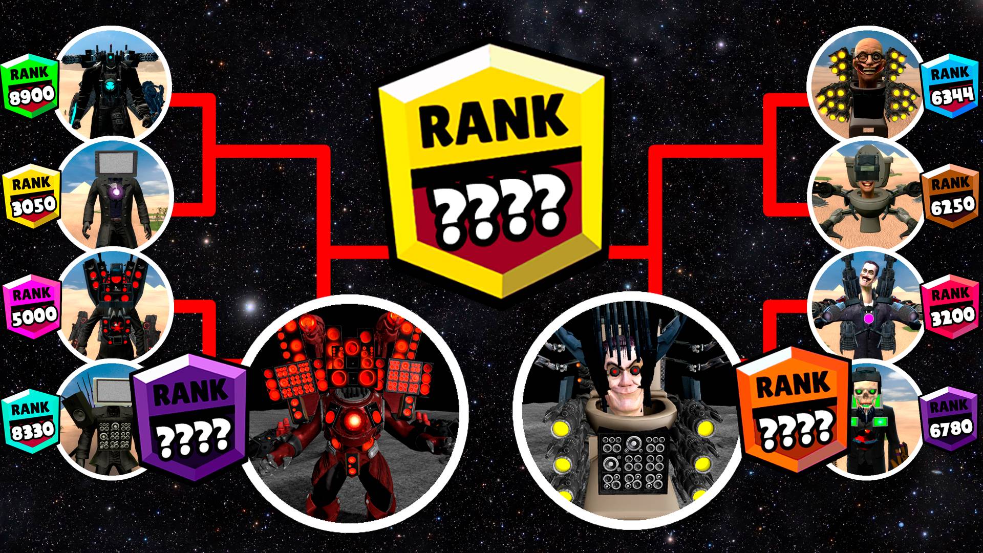 🎃BRAWL STARS RANKS ТИТАНЫ КАМЕРАМЕНЫ ПРОТИВ СКИБИДИ ТУАЛЕТОВ👓🥇💪 смотреть онлайн