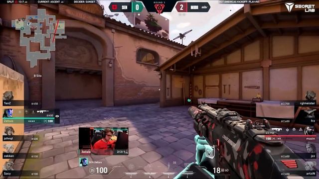SEN Zellsis 1v2 clutch against MIBR | VCT Americas Kickoff 2024 смотреть онлайн