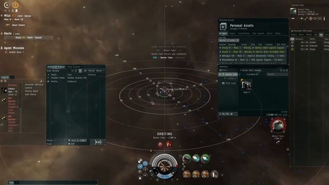 EVE-online Anomic Base Objectives: Serpentis 3 Burner Talos. Harpy