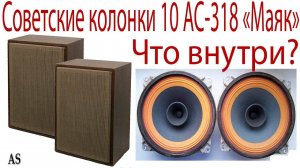 Разобрал Советские колонки 10 АС-318 «Маяк», что  внутри?!