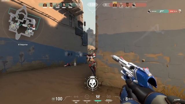 Valorant - Ghost Luxe Skin Level 2 Gameplay смотреть онлайн