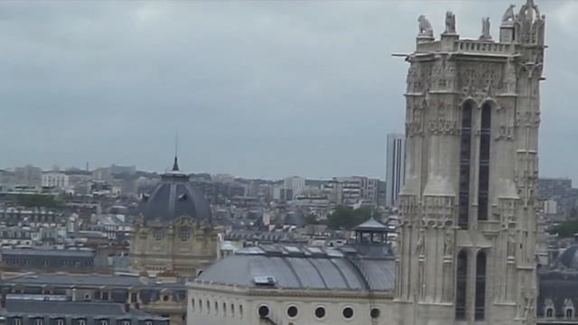 Панорама Парижа из Центра Жоржа Помпиду, апрель 2009 года смотреть онлайн