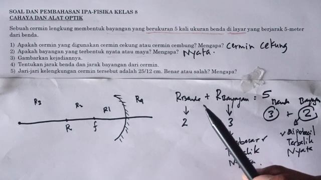 CONTOH SOAL DAN PEMBAHASAN CERMIN CEKUNG (CAHAYA DAN ALAT OPTIK) смотреть онлайн