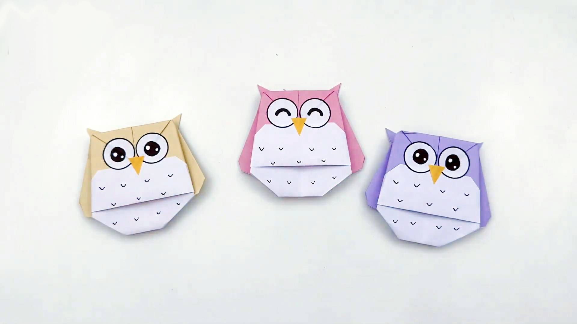 Как сделать оригами СОВУ из бумаги смотреть онлайн