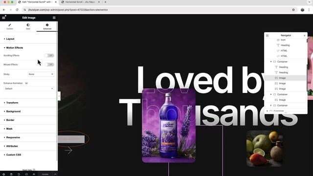 Make a Horizontal Scroll Section/Page in Elementor FREE | Horizontal Scrolling with Parallax Effect смотреть онлайн