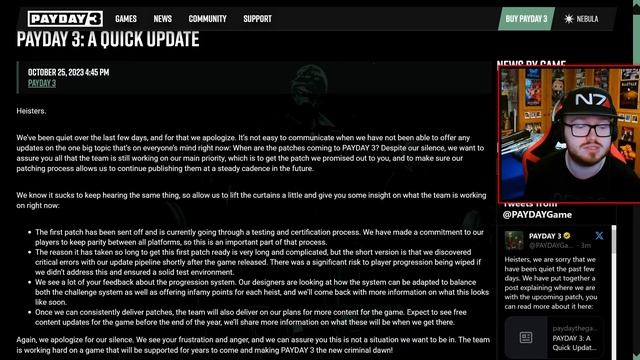 PAYDAY 3 NEWS: FIRST PATCH SOON, Progression Update & More смотреть онлайн