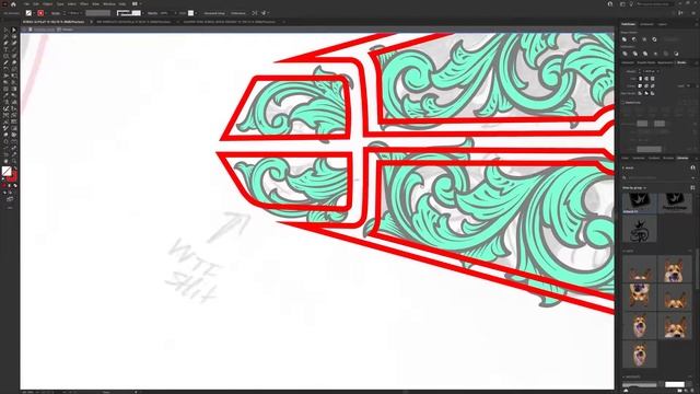 Hand Drawn Metal Engraving Vector Scroll Design for Measuring Caliper Tool смотреть онлайн