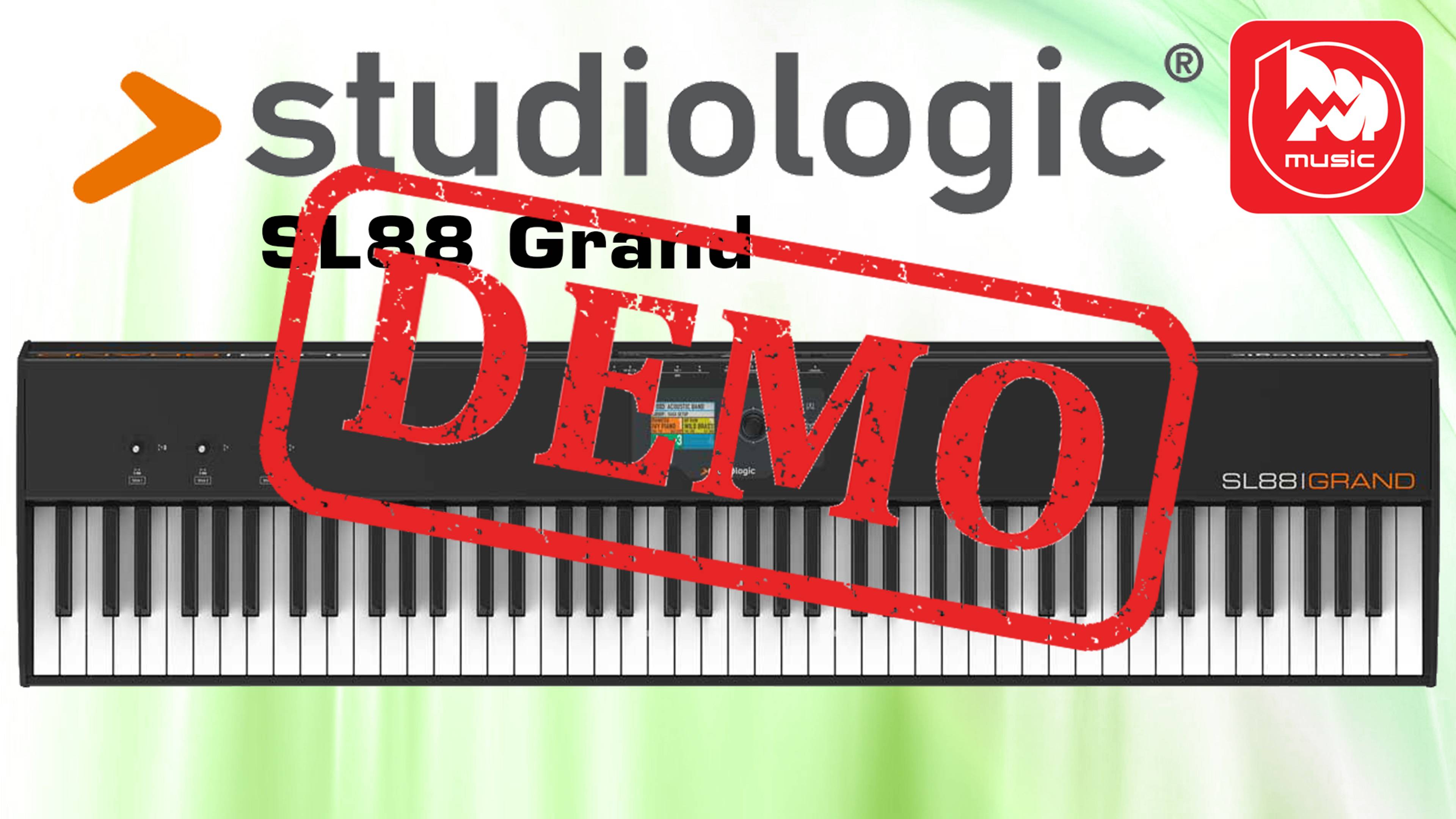 USB MIDI контроллер STUDIOLOGIC SL88 Grand - демонстрация звучания смотреть онлайн