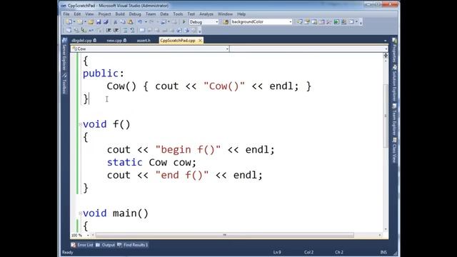 C++ Function Static Initialization смотреть онлайн
