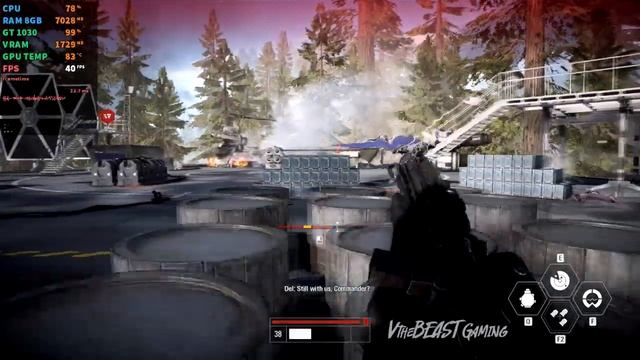 Star Wars Battlefront 2/II [PC] on GT 1030 - 900p смотреть онлайн