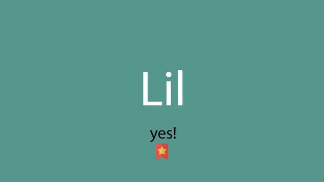 Lil pronunciation смотреть онлайн