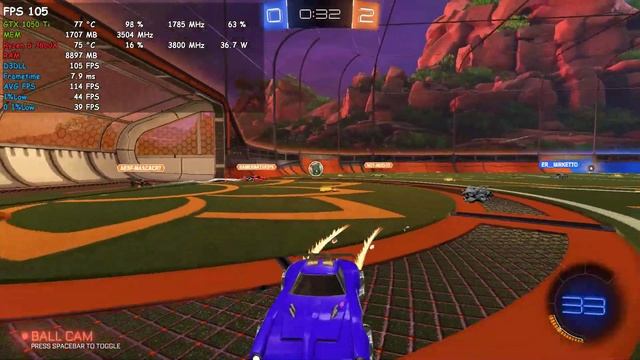 Rocket league max settings 1080p gtx 1050 ti смотреть онлайн