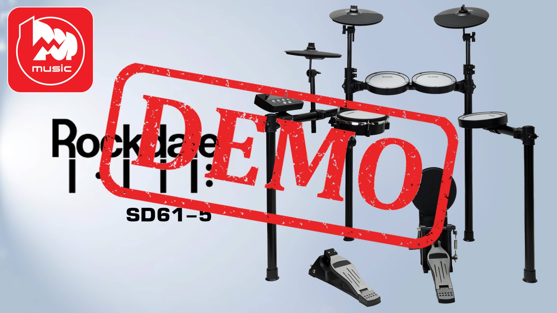Электронная ударная установка ROCKDALE DRUMS SD61-5 - демонстрация звучания смотреть онлайн