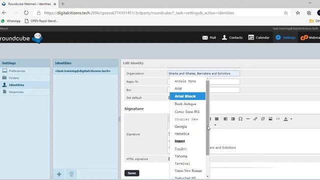 How To Set Up Signature On Roundcube Webmail смотреть онлайн