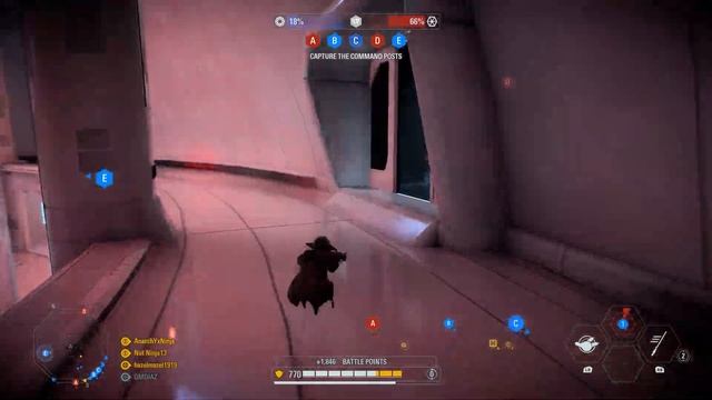 Star Wars Battlefront 2 - Yoda battling never ending hordes of Battle Droids! INTENSE BATTLE FOR C! смотреть онлайн