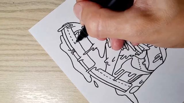 How to draw nike sneakers | Drawing shoes | Footwear смотреть онлайн