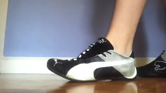 Puma Future Cat black sockless barefeet смотреть онлайн